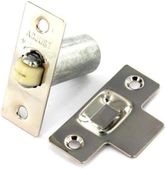 Securit Adjustable Roller Ball Door Catch - Nickel Plated