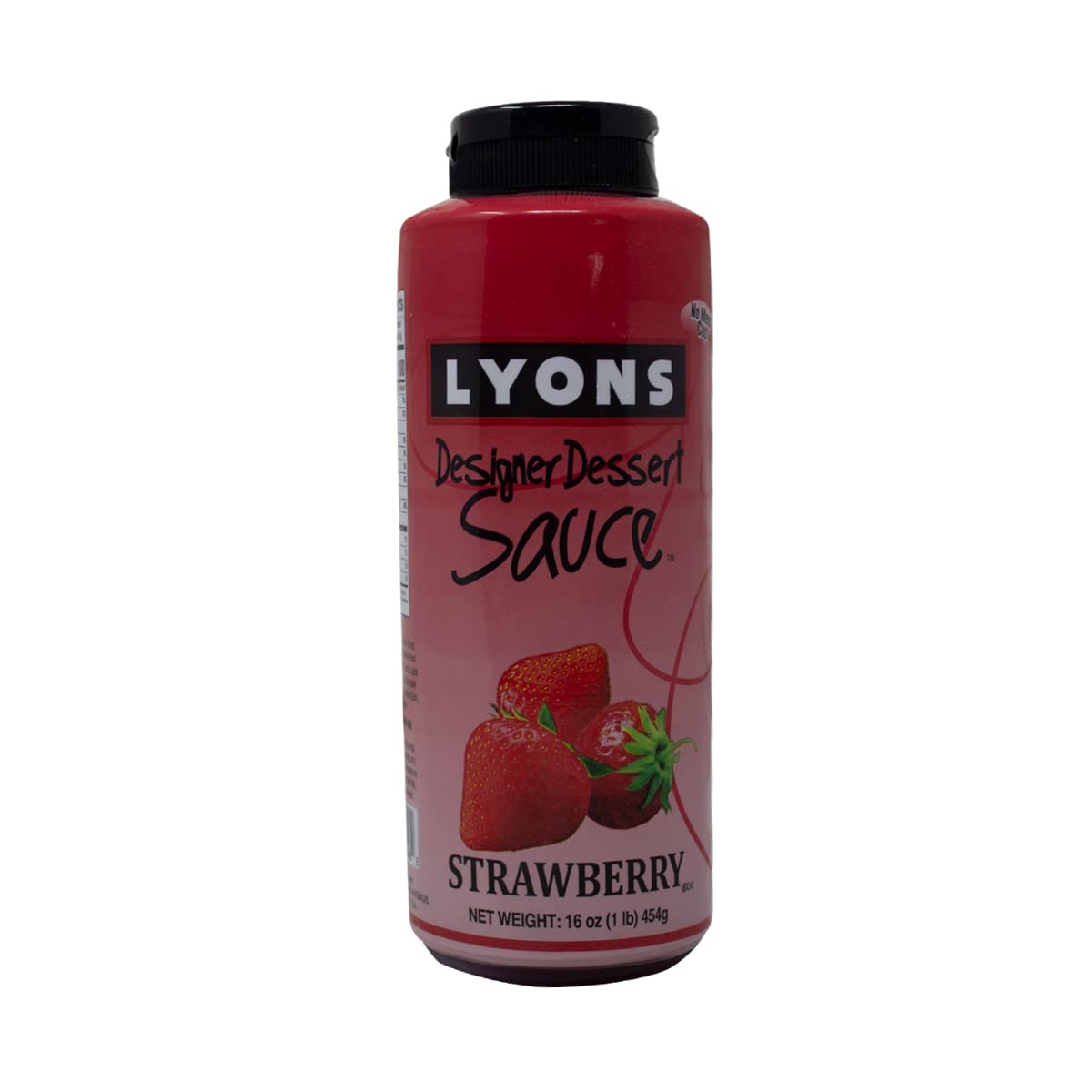 Lyons Strawberry Designer Dessert Sauce (Pack of 12 Bottles)