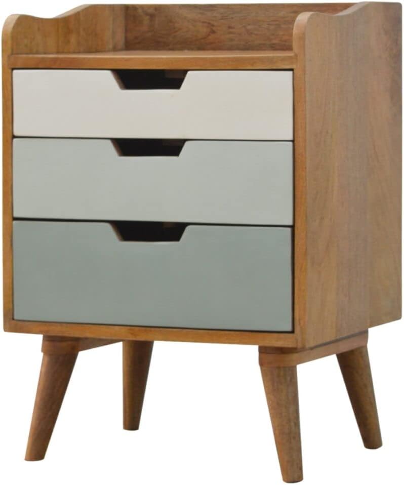 Netfurniture Rennet Pineapple Carved 2 Drawer Bedside