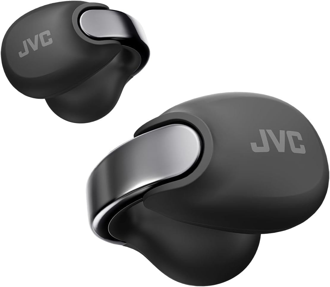 JVC Nearphones Open Ear True Wireless Headphones - Open Ear Earbuds - Bluetooth 5.3-24H Playback - IPX4 Water Resistant - Built-in Mic - Awareness & Comfort - Ear Clip Earbuds - HANP1T