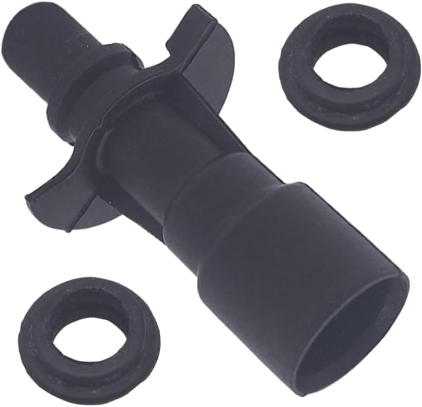 MACHSWON Oil Cooler Inlet Connector, Automotive Water Pump Oil Cooler Adaptor LR030593, AJ811539, C2Z18658 Compatible with Range Rover Sport 2010-2014, Black, 1 set