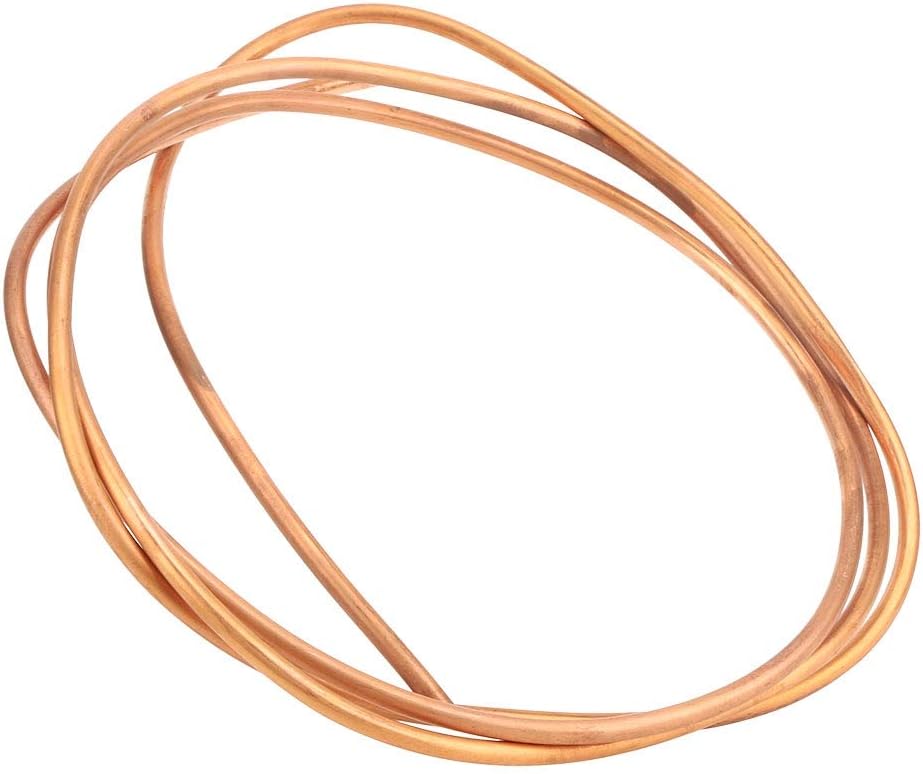Hyuduo Copper Tube Pipe 2M Copper Round Tubing Soft Coil Tube Pipe C1100 T2 Od 6Mm / Id 5Mm for Home Household Industrial Use,Other Abrasives