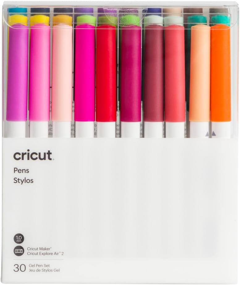 Cricut Ultimate Gel Pen Set (30ct) - For use Maker, Explore, & Venture Machines