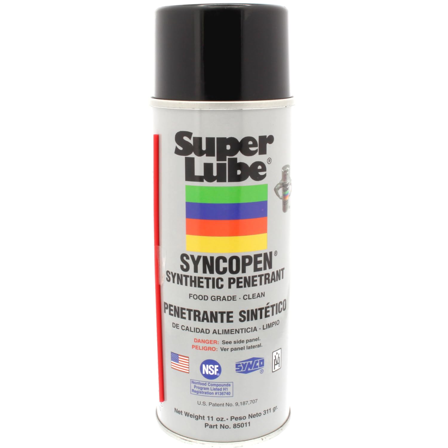 Super Lube Synthetic Penetrant w/Syncolon® (Translucent Clear, 11oz Aerosol) | NSF Certified Food Grade & Clean | Loosens Rusted Parts