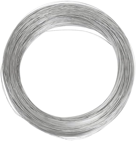 SKYPRO 0.5mm 304 Stainless Steel Wire - 32Ft for DIY Arts & Crafts, Jewelry Making, Bonsai Training & Garden