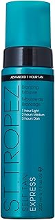 St. Tropez Self Tan Express Mousse, Fast Acting Fake Tan, Develops in 1-3 Hours, Streak-Free Finish, Vegan, Natural & Cruelty Free, 6.7 Fl Oz