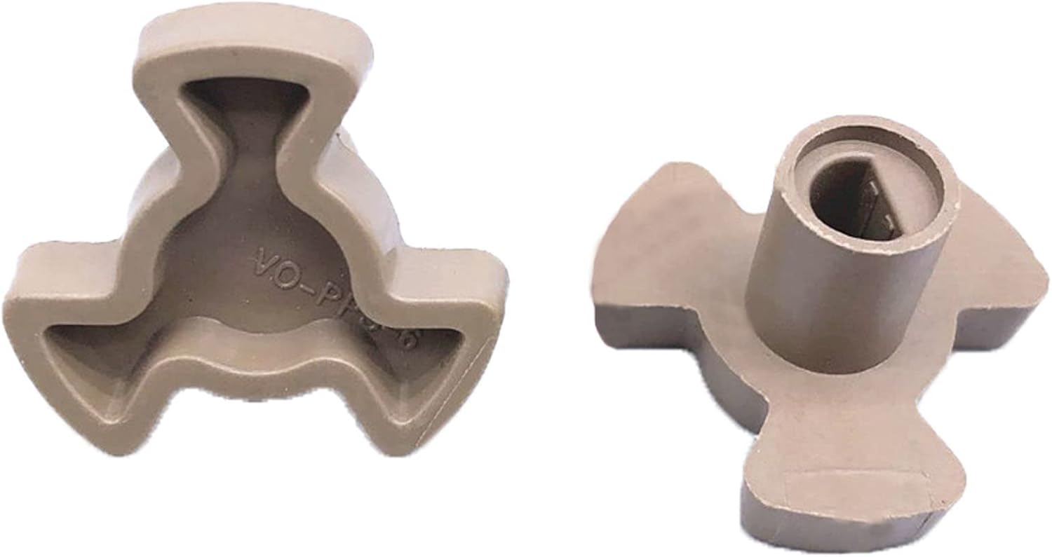 Microwave Turntable Motor Coupler Microwave Oven Turntable Roller Guide Support Glass Tray Drive Coupling Replacement (Shaft Length - 0.59inch)