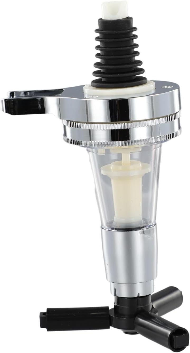 Zeroupshop 1 PCS Liquor Dispenser Head, Wall Mounted Wine Dispenser Head Rack Spirits Steel Bar Holder Rack Optic Dispenser For Home Bar(35ml)