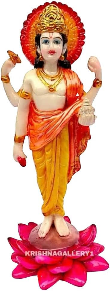 krishnagallery Dhanvantari Vaidh Murti Hindi God of Medicine Statue, 10-inch