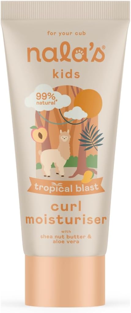 Nala's Kids Tropical Curl Blast Moisturiser | Allergen-Free Tropical Fragrance | 99% Natural | Dermatologically-tested | Vegan | 150ml | Nalas Kids