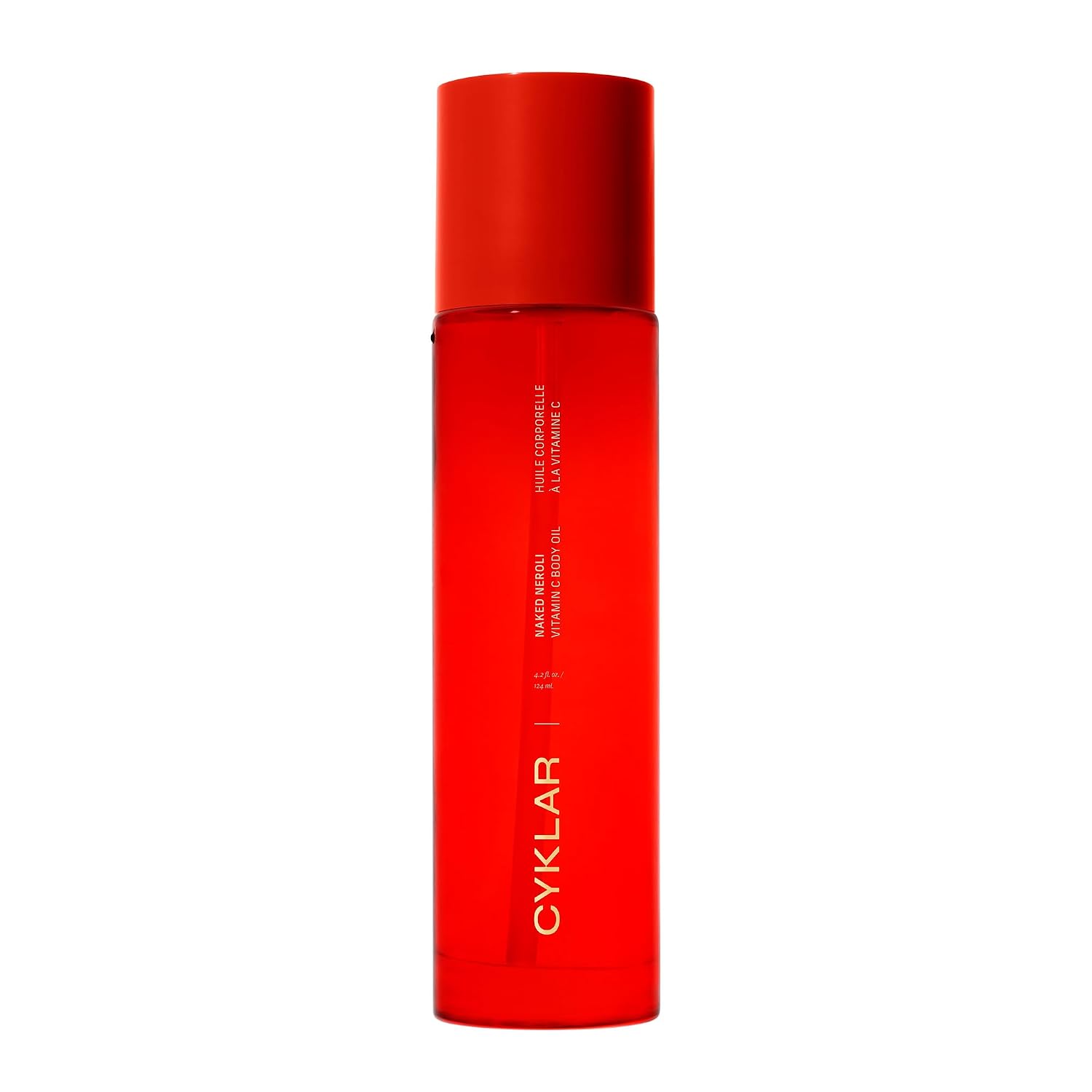CYKLAR Vitamin C Body Oil for Women & Men, Naked Neroli Scented, 4.2 Fl Oz