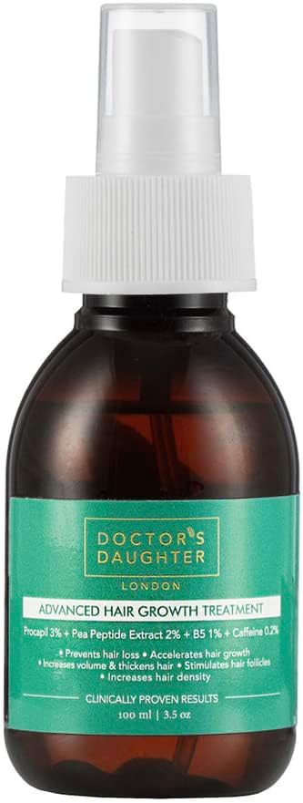 Doctor's Daughter Hair Growth Serum with Extract Rosemary Oil Natural Spray - Hair Serum for Hair Loss - Organic Hair Regrowth Treatment for Men and Women with Biotin, Pea Protein Enzyme, Caffeine