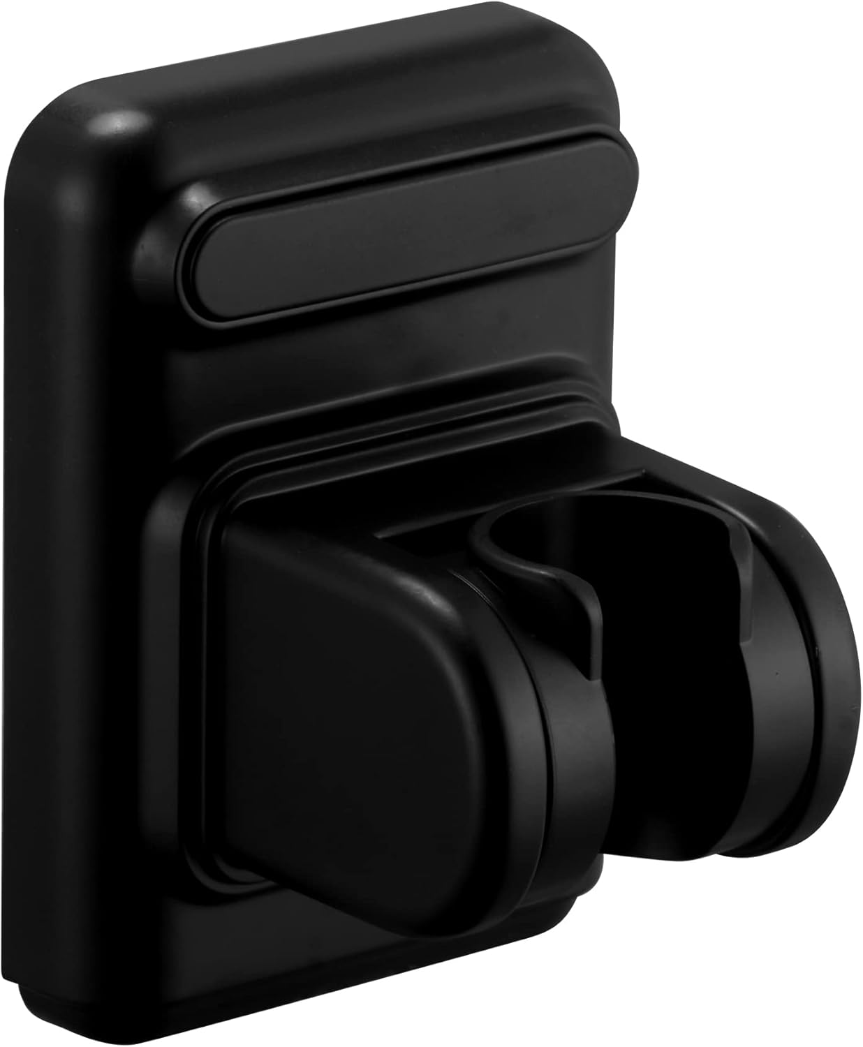 Self Adhesive Shower Head Holder ABS Showerhead Bracket Adjustable Shower Spray Holder Wall Mount Shower Wand Holder Drilling/ No Drilling | Black