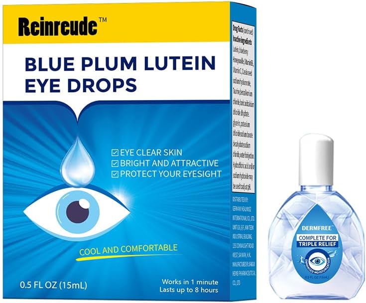 Dry Eye Drops for Humans(15ML),Instant Relief for Itchy, Dry & Sensitive Eyes | Hayfever & Contact Lens Safe | Brightening Artificial Tears for Fatigue, Tearing & Blurred Vision