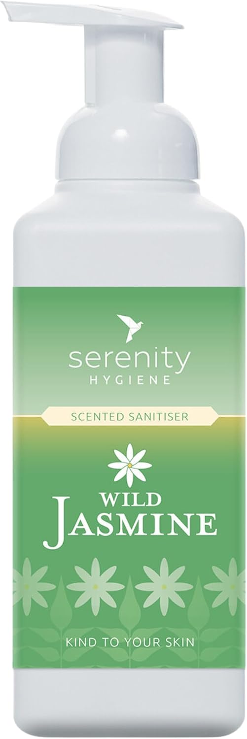 Hand Cleansing Sanitiser Foam, No Alcohol Foaming Hand Sanitizer Dispenser - Wild Jasmine - 500ml
