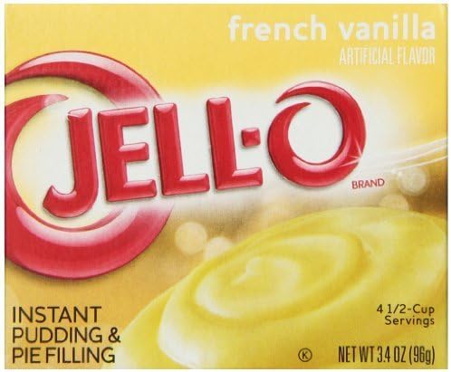 Jello French Vanilla instant pudding (pack of 6)