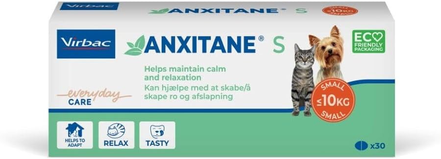 Virbac Anxitane Tablets, Small Dog/Cat, 50Mg, 30 Count