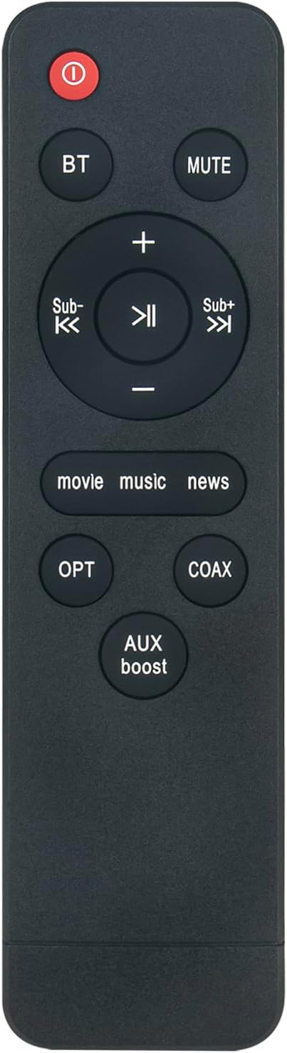 VINABTY DS6403H Replacement Remote Control Applicable For Saiyin DS6403H Soundbar,Compatible With Soundbar Models:DS6801K DS6403 DS6403H DS6343 DS6305 DS6801 DS6801K-MK