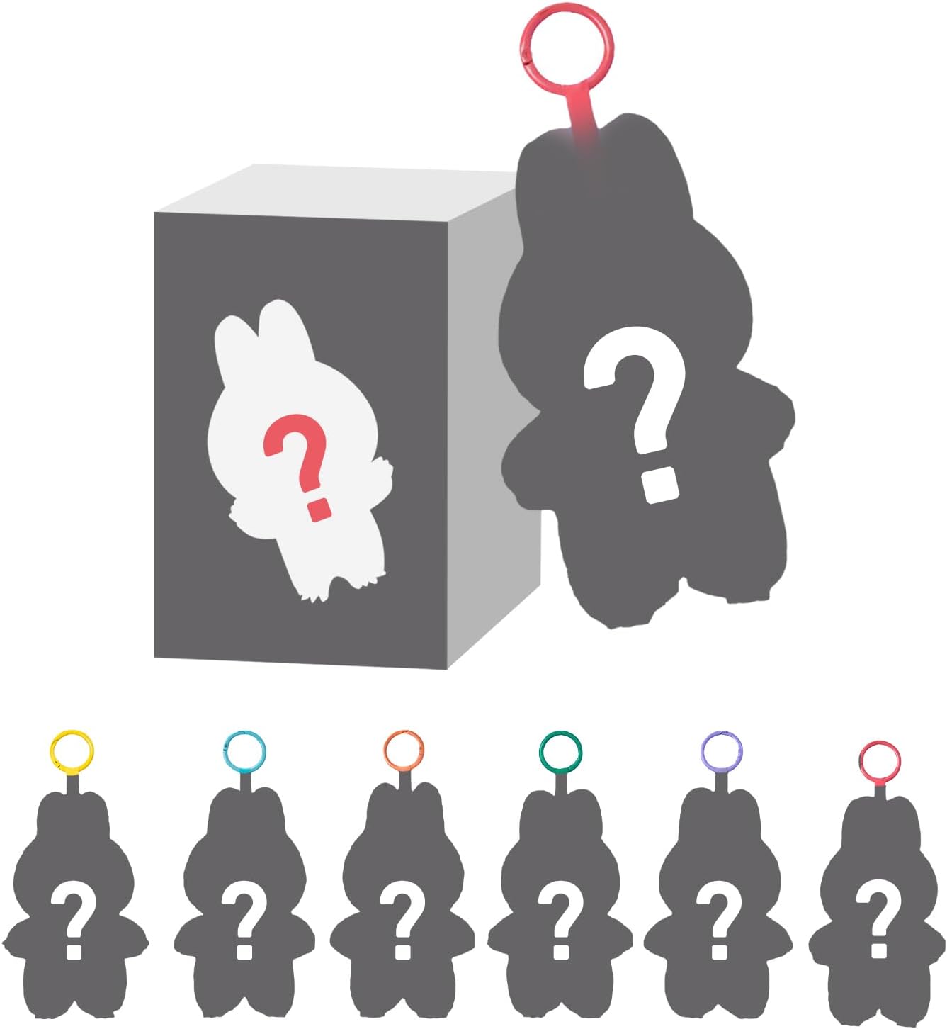 2025 New 3.0 Grinning Big Monster Mystery Boxs - Keychain Blind Bag Accessory Decoration