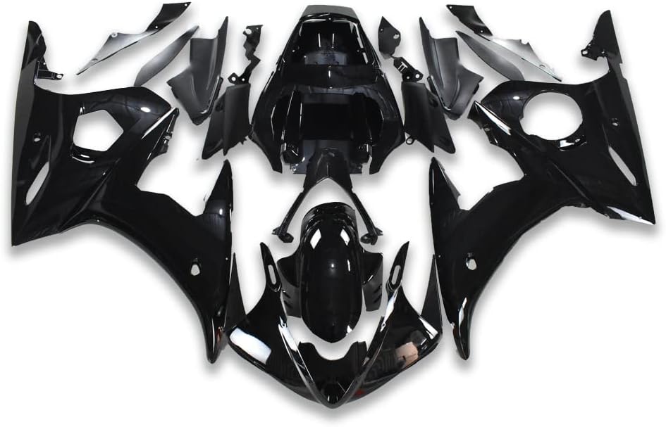 Fairing kit Fairings Bodywork Body Kit Plastic Bodyframe Injection Mold fit for Yamaha 2003 2004 2005 YZF R6&2006 2007 2008 2009 R6S Motorcycle ABS Aftermarket Glossy Vivid Black
