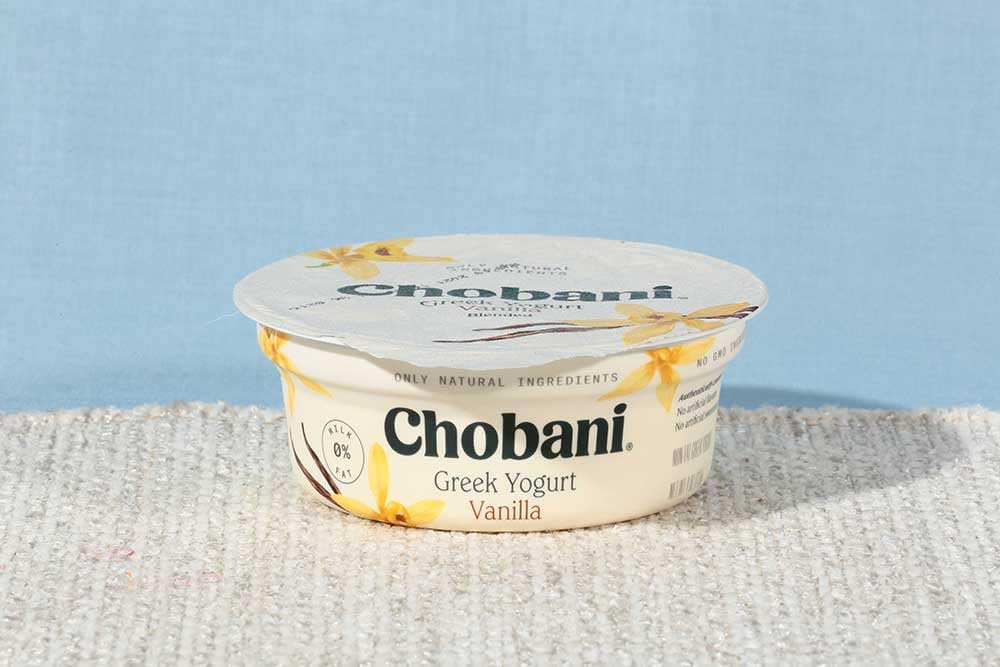 Chobani Vanilla Greek Yogurt, 4 Ounce -- 12 per case.