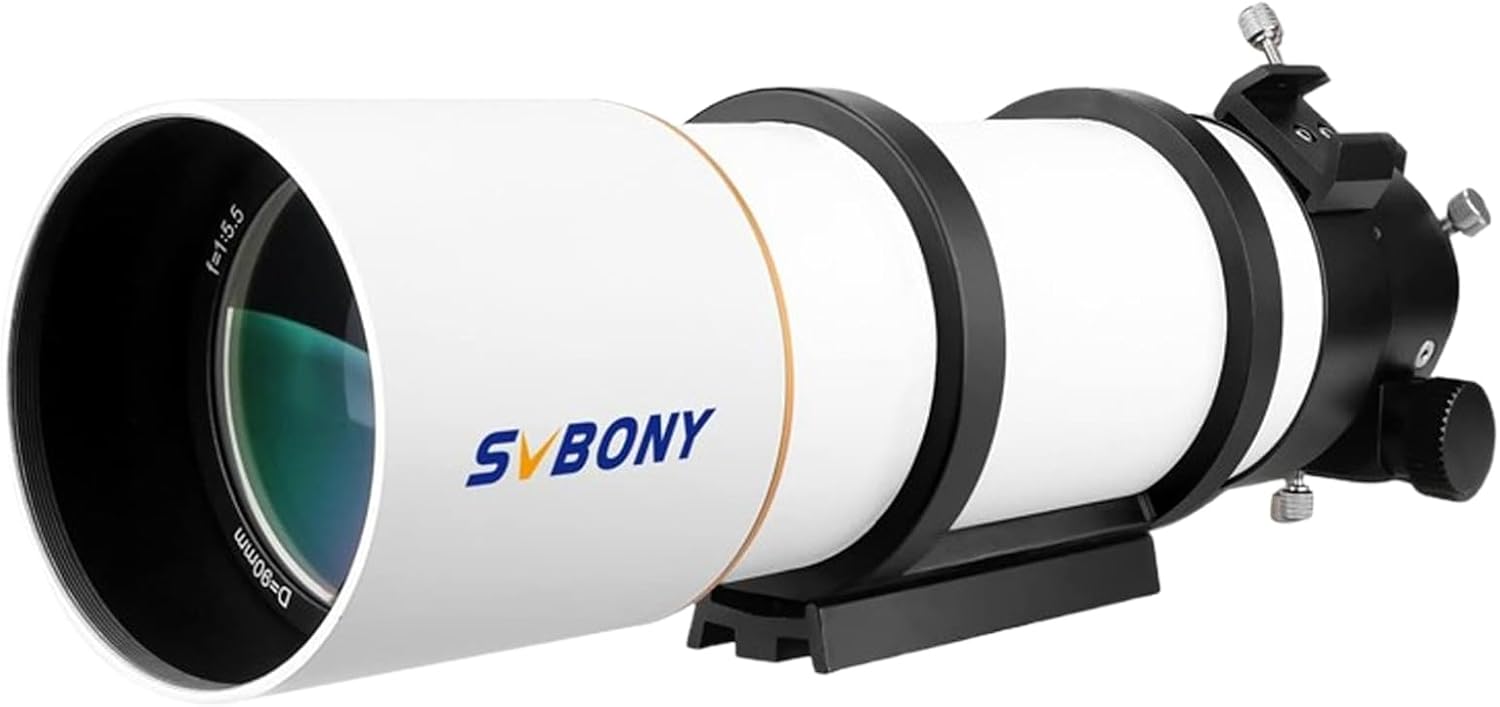 SVBONY SV48P Telescope, 90mm Aperture F5.5 Refractor OTA for Adults Beginners, Telescope for Adults & Beginner Astronomers, Telescopes for Deep Sky Astrophotography and Visual Astronomy
