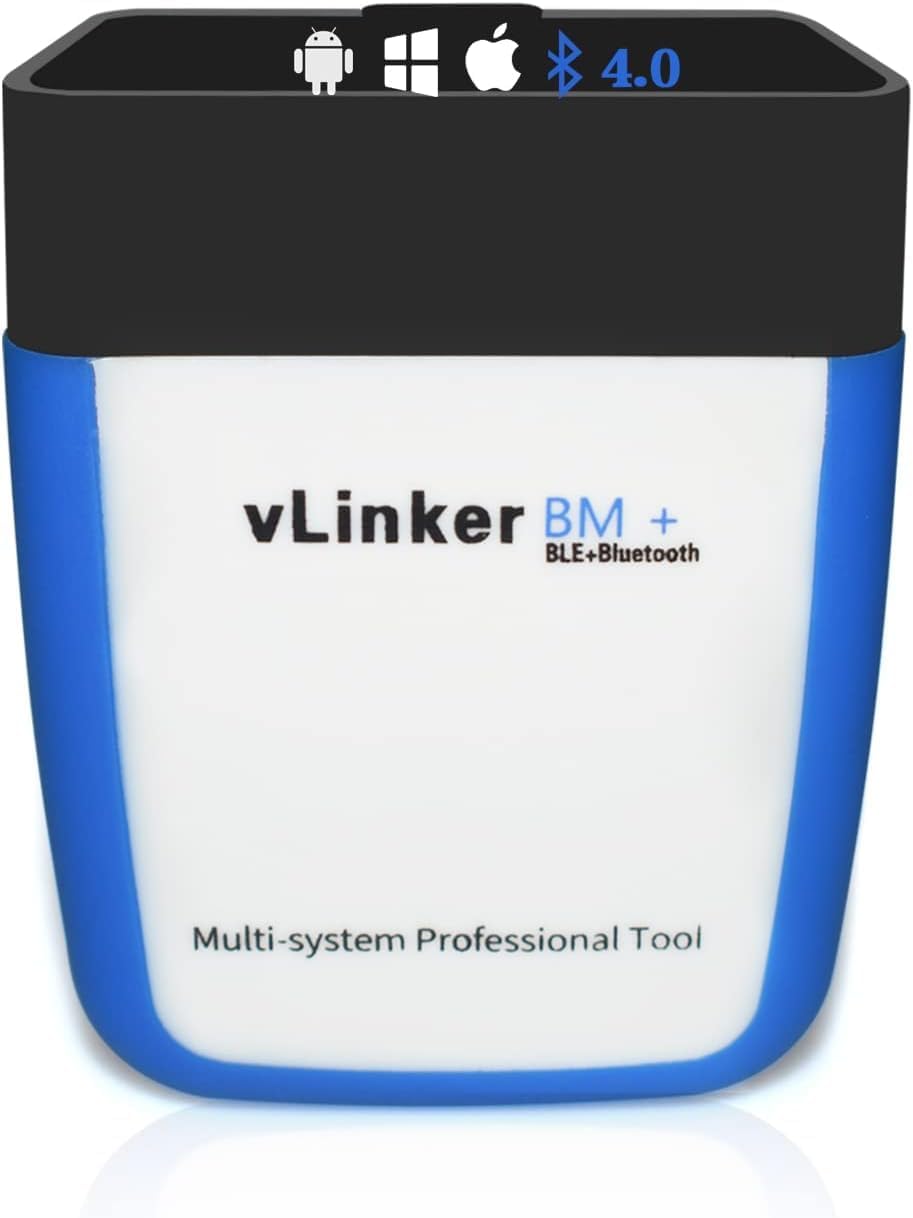 vLinker BM+ OBD2 Bluetooth Diagnostic Scan Tool, OBDII Car Scanner for iOS, Android, and Windows - Made for BimmerCode