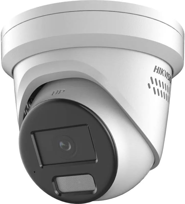 Hikvision NVR Compatible with DS-2CD2347G2-LSU/SL 2.8mm Lens 4mp Color Vu Strobe Light and Audible Warning Fixed Turret Network Camera,Built-in Mic/Speaker,IP67, H.265+,130 dB,Support Face Capture