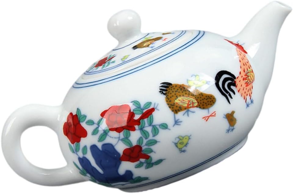 Didiseaon 1pc Teapot Vintage Kettle Hand Painted Tea Kettle Teakettle Portable Tea Pots Ceramic Tea Kettle Heat Resistant Teaware Small Kettle Ceramic Teaware Retro Teaware White Ceramics