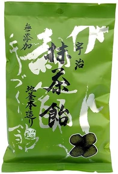 Matcha Green Tea Candy - Exquisite Japanese Sweets Crafted with Ceremonial Grade Matcha - Pure Ingredients, Intense Aroma & Delicate Taste 80g x 3 Pcs Made in Japan