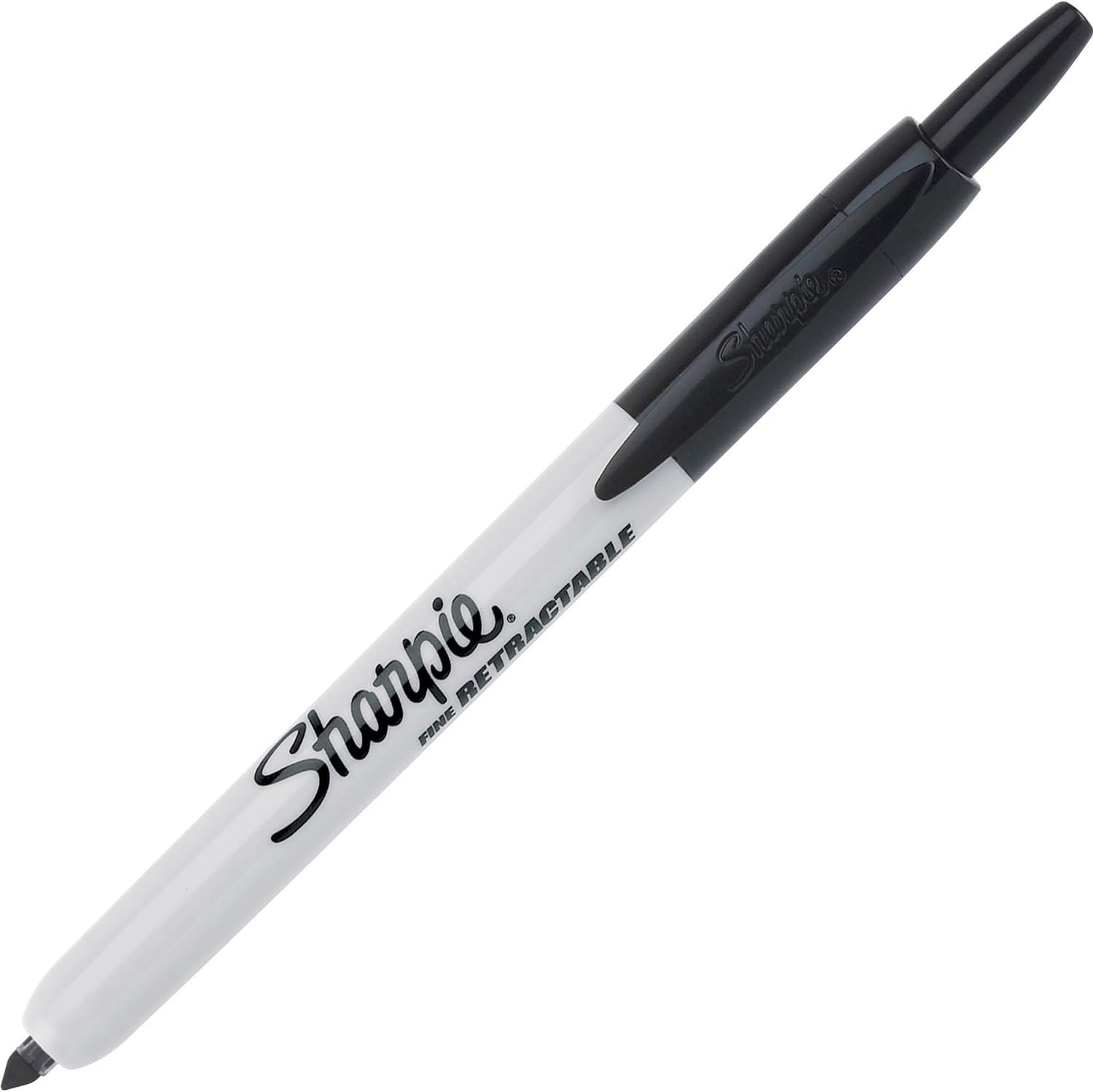 Sharpie Retractable Permanent Markers Fine Tip Marker Set Office Supplies Teacher Supplies Black 12 Count
