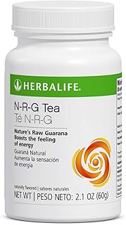 Herbal N-R-G Nature's Raw Guarana Tea Mix 2.12 Fl Oz Caffeine Energy Booster Powder