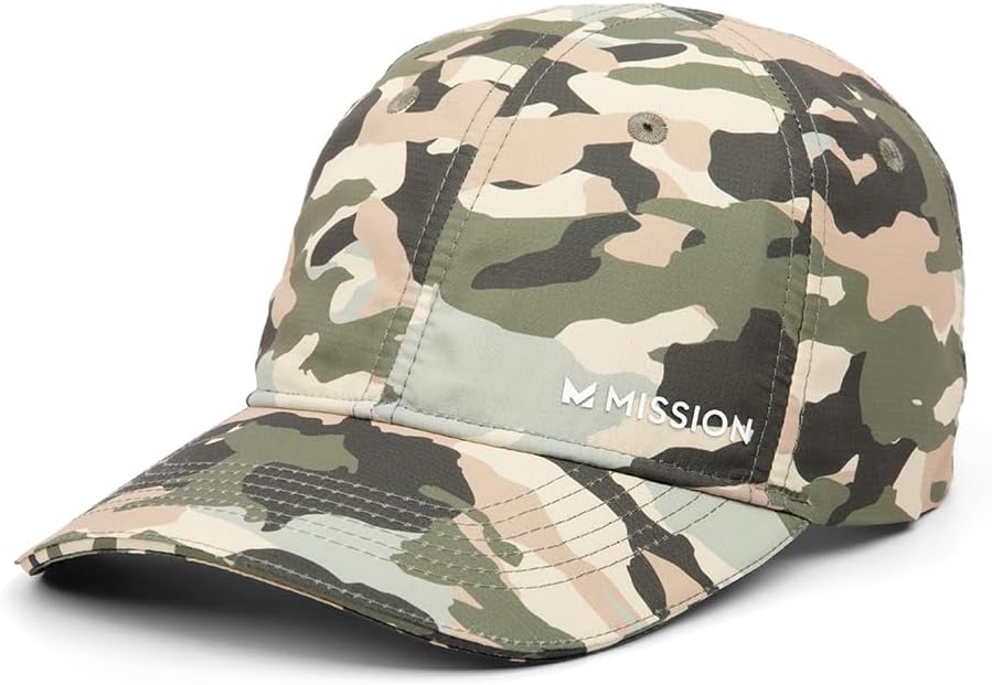 MISSION Cooling UPF Performance Hat - Unisex One Size Cap for Workouts, Golf & Running - Sweat & Water Activated Technology