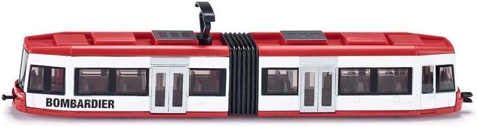 Siku 1895, Tram, 1:87, Metal/Plastic, Red/White, Compatible with Other Toys