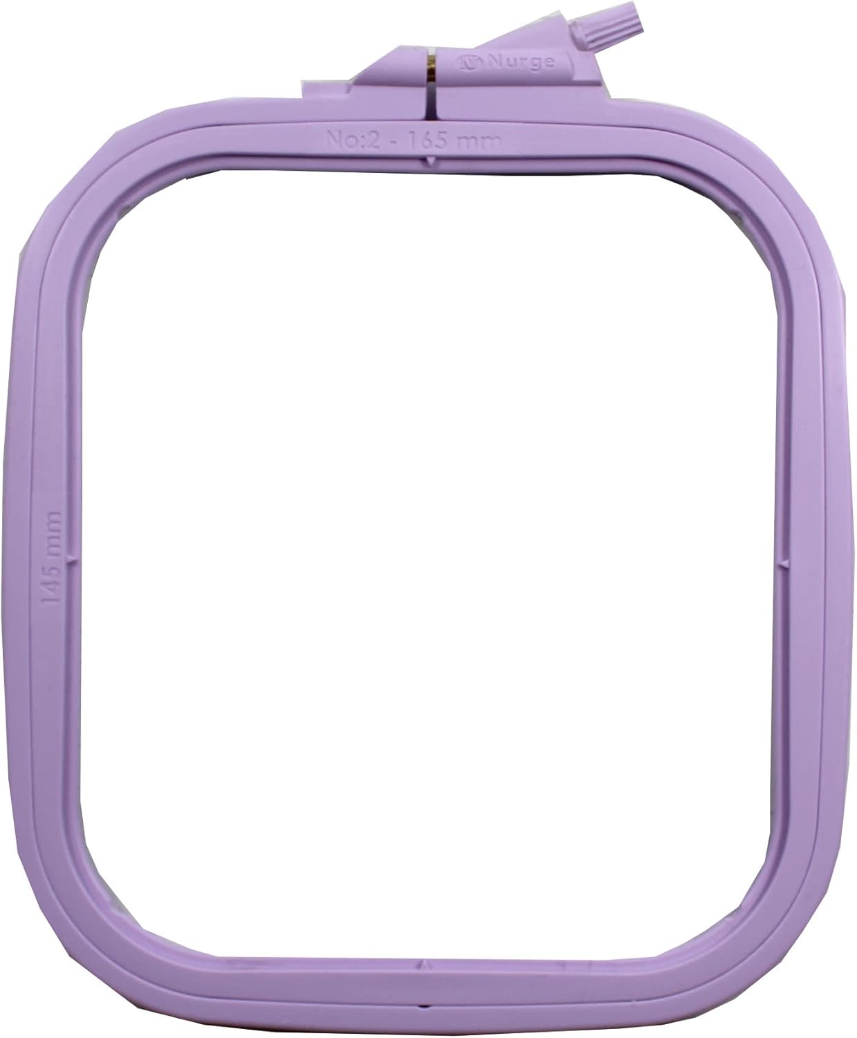 Nurge Embroidery Cross Stitch Square Oblong Rectangle Plastic Frame Lilac #2 145mm x 165mm