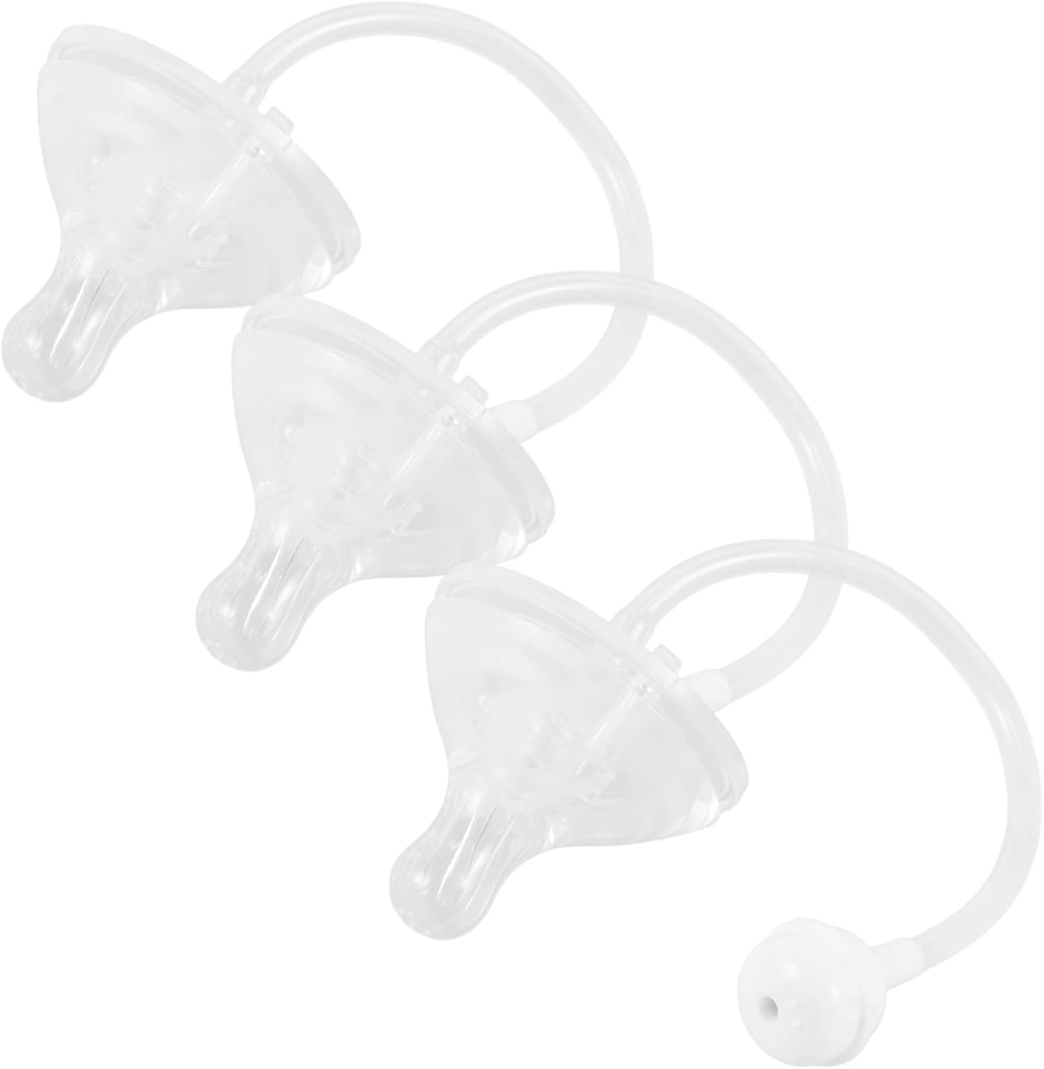UPKOCH Silicone Weighted Straw Nipples Replacement Nipples for Baby Bottles Breastmilk Collector Shells