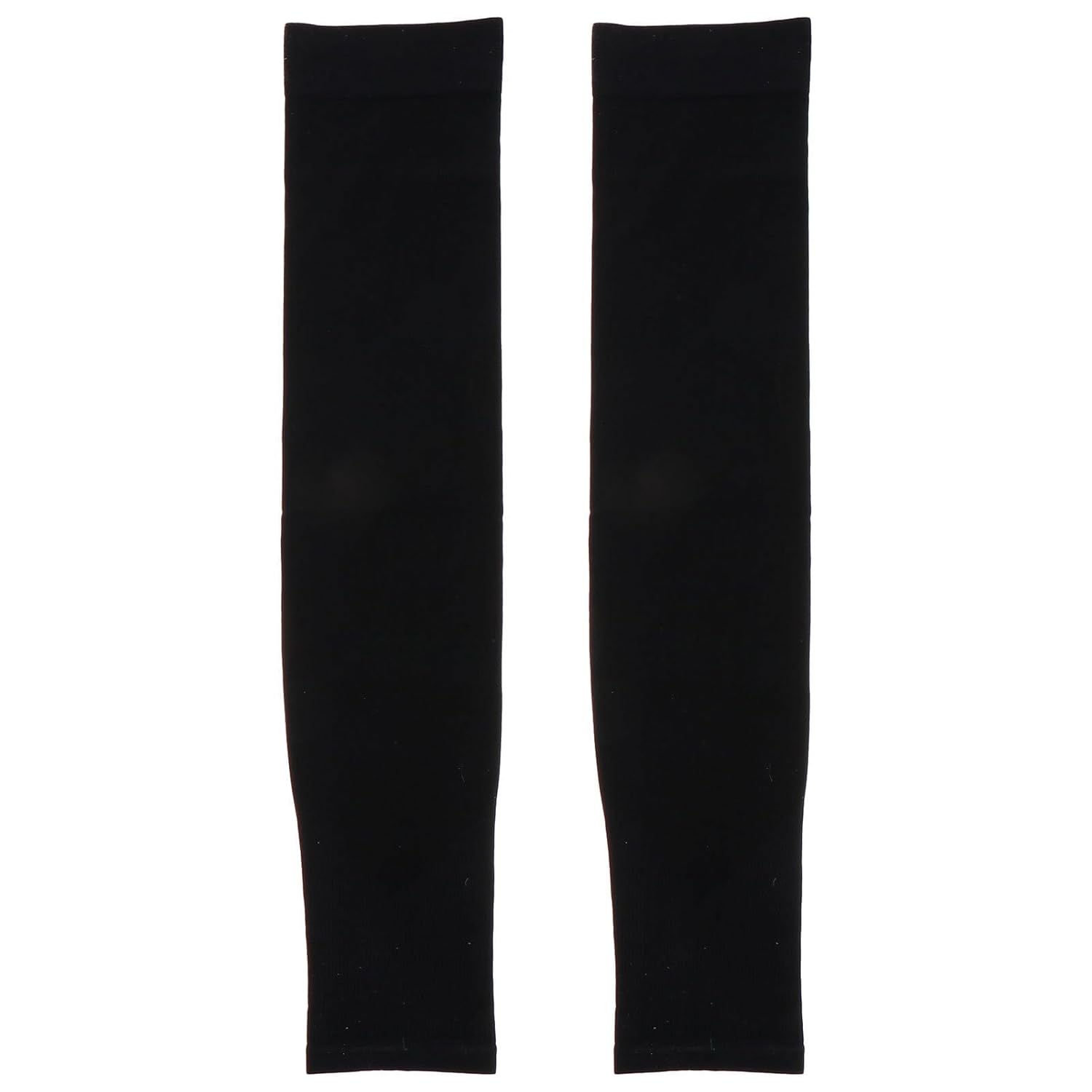 2Pcs Ice Silk Sun Protection Leg Sleeves, Cooling Uv Legs Protectors for Outdoor Sports, Breathable and Quick Dry Knee Pads, Black