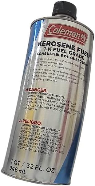 Coleman 32oz Kerosene Fuel Perfect for Camping Cooking Lighting Heating Cleaning and Great for Stoves Lanterns Tiki Torches