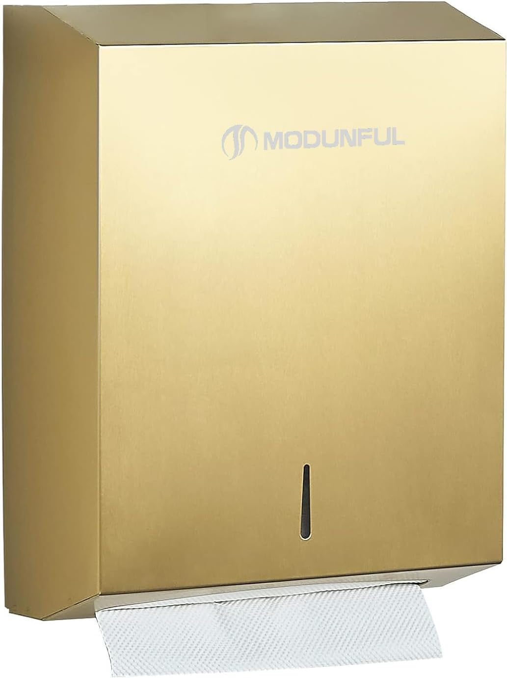 modunful Commercial Paper Towel Dispenser Gold Wall Mount Stainless Steel