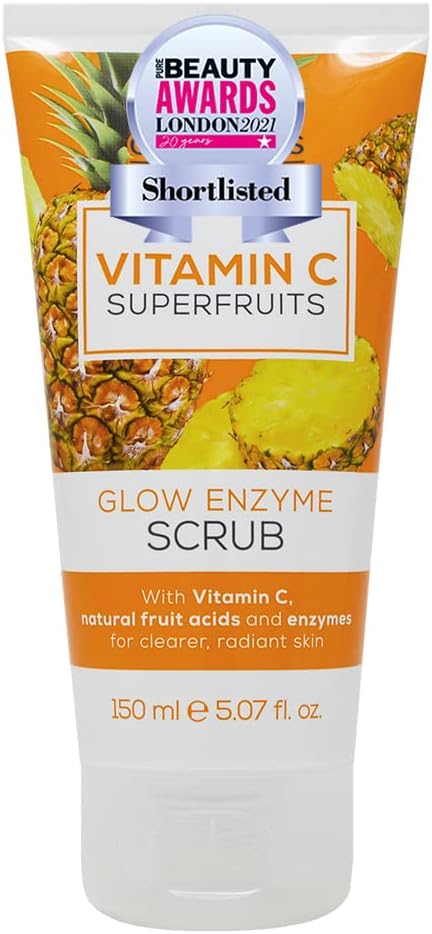 Creightons Vitamin C Superfruits Glow Enzyme Scrub (150 ml) - An Energising and Exfoliating Scrub with Vitamin C, Natural Fruit Acids and Enzymes for Clearer, Radiant Skin
