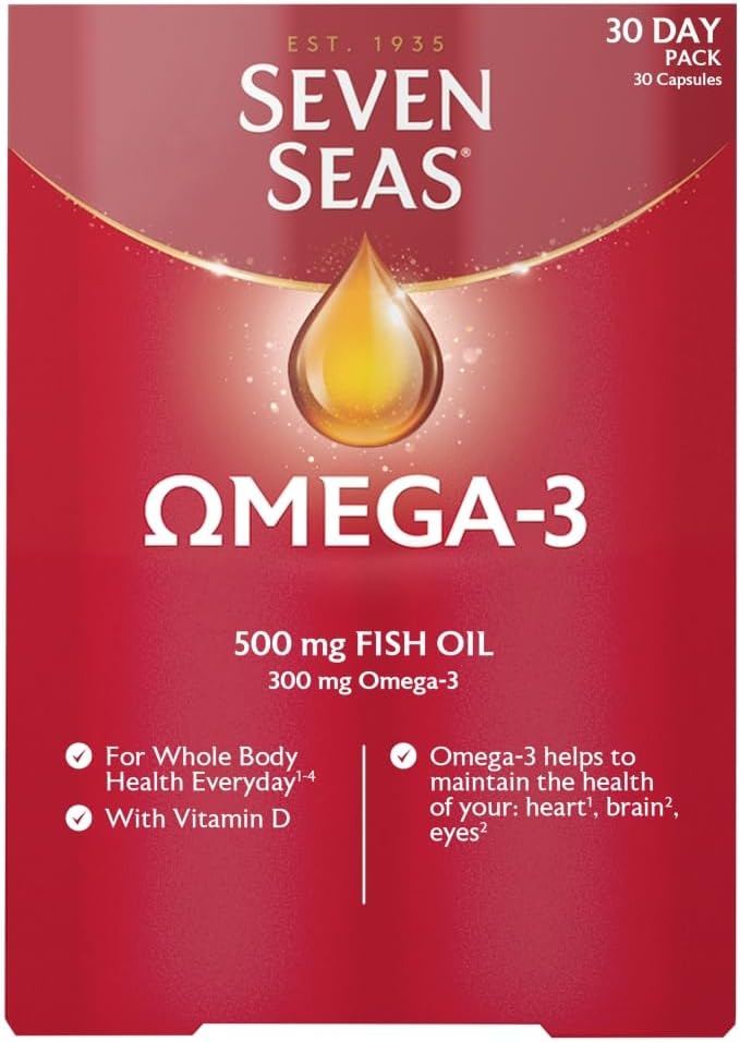 Seven Seas Omega-3 Fish Oil with Vitamin D 30 Capsules