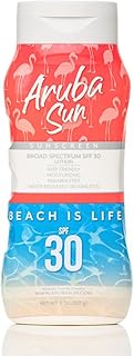 SPF 30 Sunscreen Lotion | Aruba Reef Act Compliant no 67 Octinoxate & Oxybenzone Free | Water-Resistant, Non-Greasy, Broad Spectrum UVA/UVB Sunscreen, 8 oz.