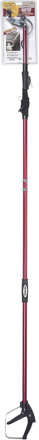 HYDE 28690 QuickReach Telescoping Pole, Extends from 7-1/2 to 12 Feet, Multi Colored