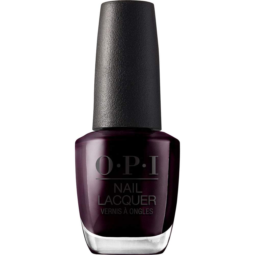 OPI Nail Lacquer Nail Polish | Opaque Dark Black & Gray Crème Chip Resistant Nail Polish | Vegan, Fast Drying, Streak Free