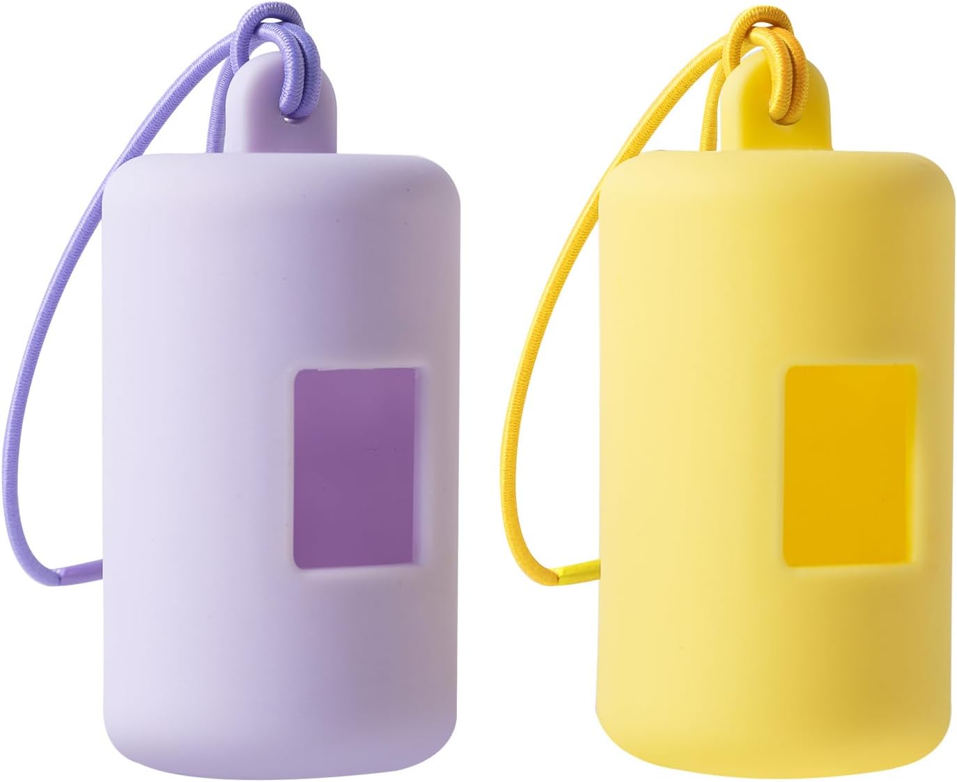 SLSON Dog Poop Bag Holder, Soft Plastic Lightweight Dog Poop Bags Holder Leash Attachment Portable Dispenser for Travel, Walking, Park and Outdoor, Pet Walking Accessory 2 Pack