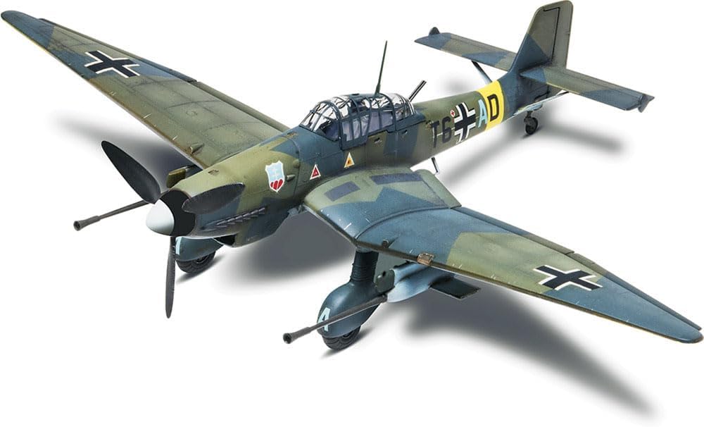 Revell Stuka Ju 87G-1 Tank Buster Plastic Model Kit, 144 months to 1188 months, Clear,Grey