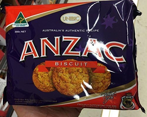 Anzac Cookies Authentic Biscuits 300g Australian Made ( Express Courier From Sydney with Ups) by Anzac Cookies Authentic Biscuits