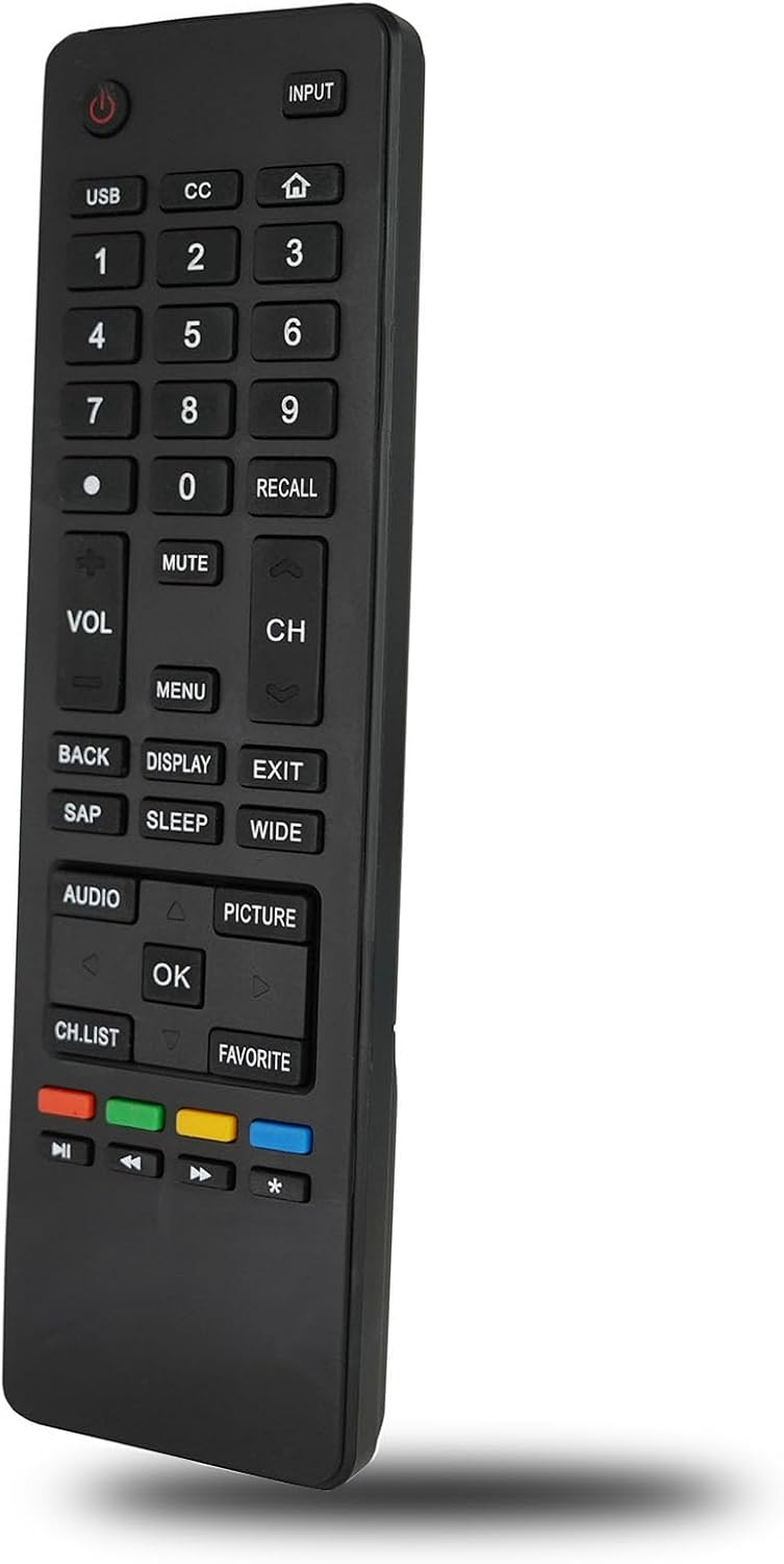 Universal Replacement Remote Control Compatible for Haier TV 40D2500 39D3005 32D3005 32D2000 28E2000 65UF2505 65D3550 50UG6550G LE39M600M80 Televisions