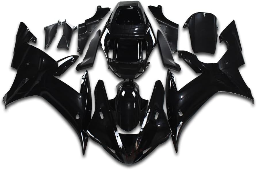 Fairing kit Fairings Bodywork Body Kit Plastic Bodyframe Injection Mold fit for Yamaha 2002 2003 YZF R1 02 03 R1 Motorcycle ABS Aftermarket Glossy Black Vivid Black Shiny Black