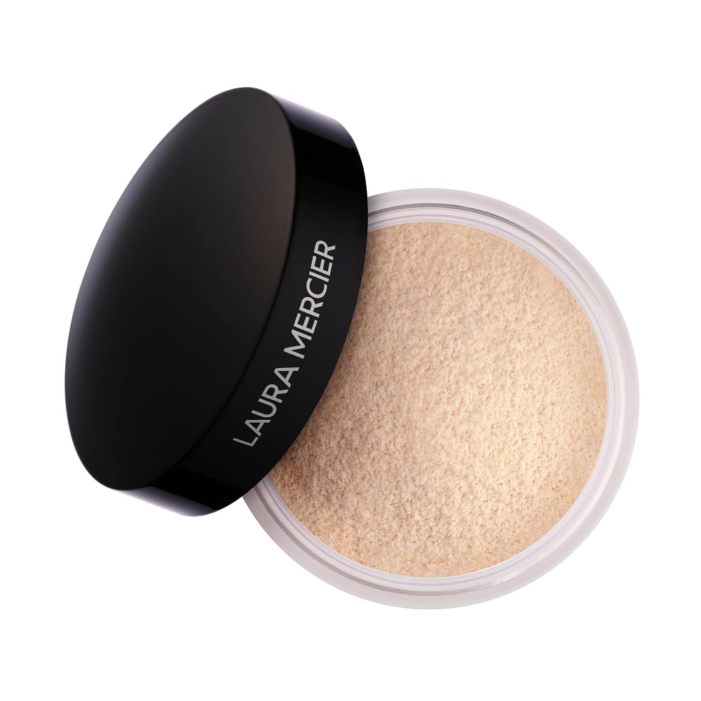 Laura Mercier Translucent Loose Setting Powder, 24HR Shine Control, Infused with Vitamins C + E, Soft Matte Finish, Normal to Oily Skin, 4 Shades for Virtually All Skin Tones, Holiday Gift Set